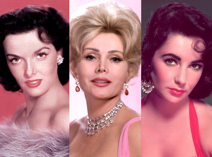 Elizabeth Taylor, Jane Russell, Zsa Zsa Gabor Elizabeth Taylor, Jane Russell, Zsa Zsa Gabor